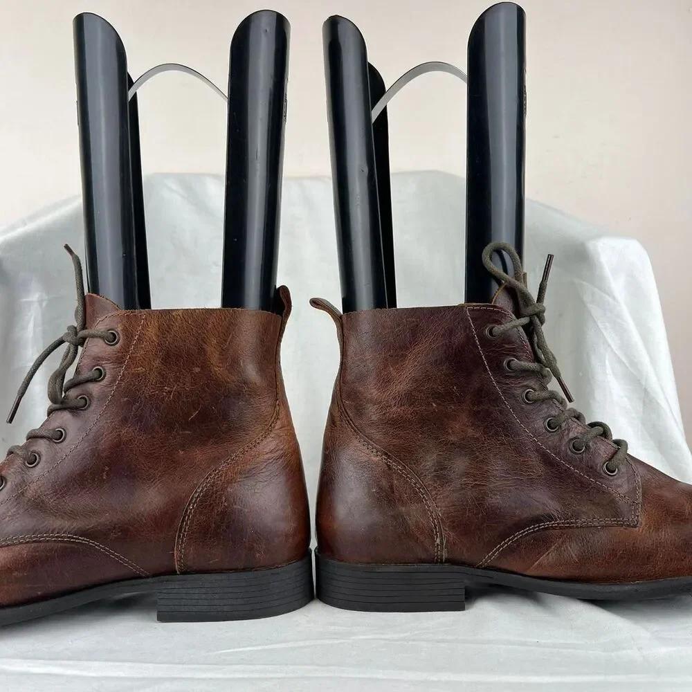 Jeffrey Tyler Brown Leather Lace Up Boots Size 11